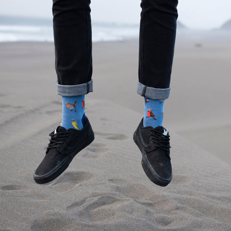 Calcetines Aves de Chile Azul