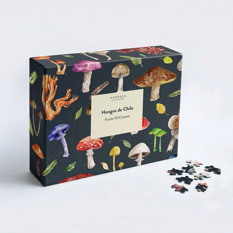 Puzzle ilustrado – Hongos de Chile (1000 piezas)