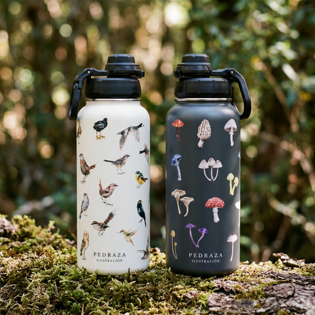 Pack Botella Térmica Aves y Hongos de Chile