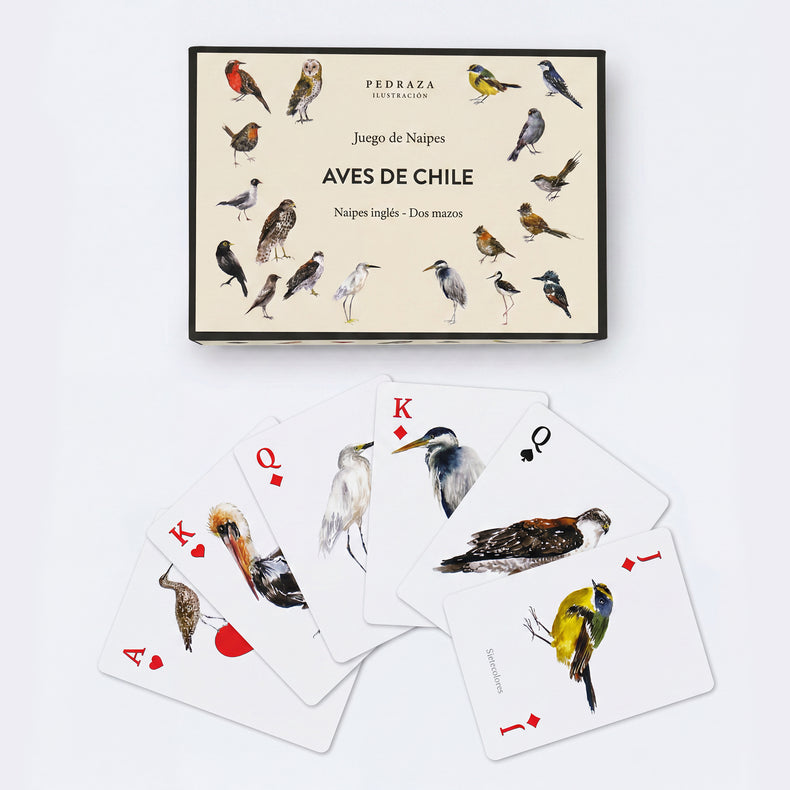 Juego Naipes Aves de Chile