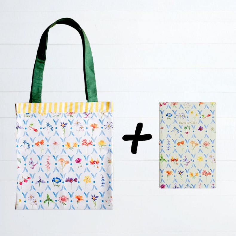Pack Flores: Bolso + Libreta