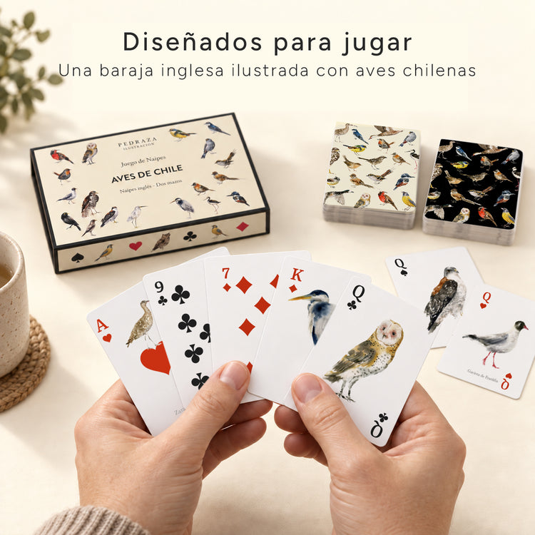 Juego Naipes Aves de Chile