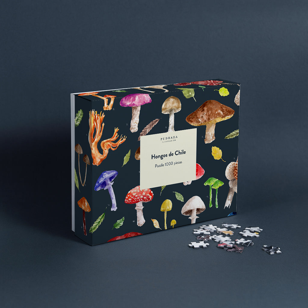 PREVENTA Puzzle ilustrado – Hongos de Chile (1000 piezas)